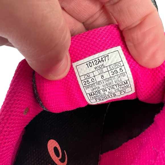 Asics Womens Gel Venture 7 Gray Pink Running Shoes Sneakers Size 8 - Picture 6 of 6